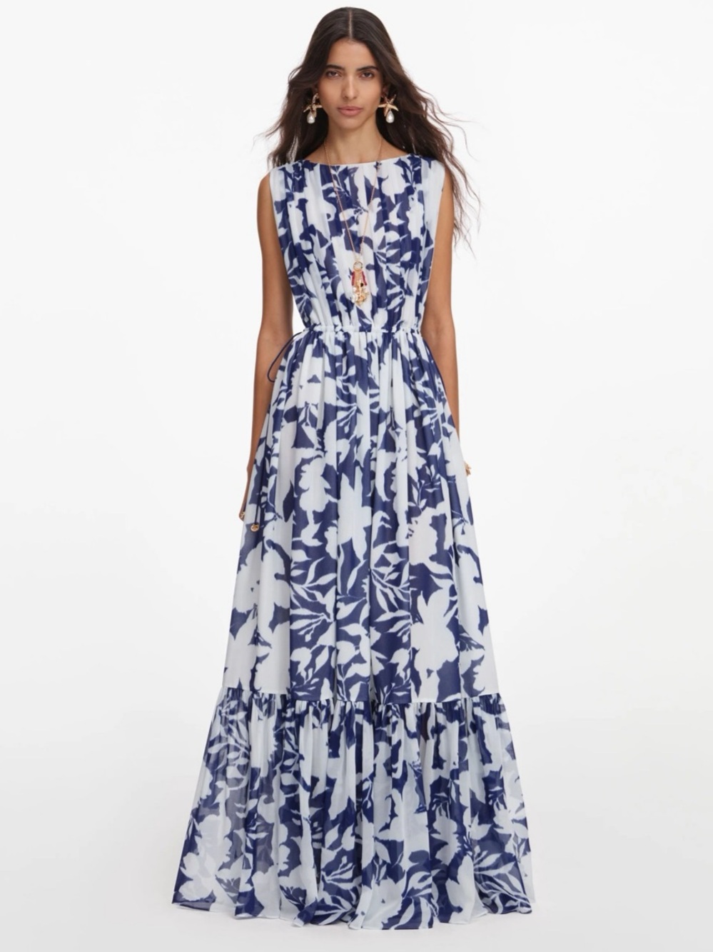 Self-Portrait NWOT PRINTED GEORGETTE MAXI DRESS